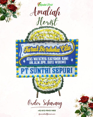 Papan Bunga Duka di Tong Marimbun