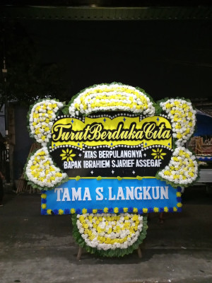 Papan Bunga Duka di Tong Marimbun