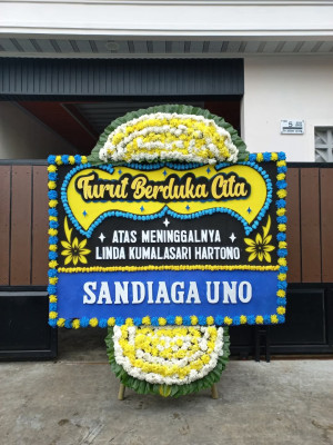 Papan Bunga Duka di Tong Marimbun